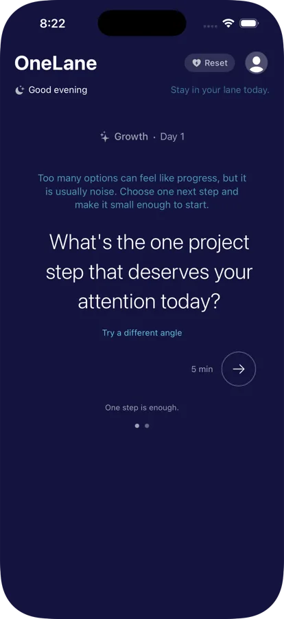 OneLane app screenshot